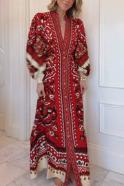 Ainika Pineapple Ikat Maxi Dress