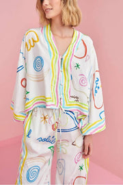 Fashion Nebula Print Two-Piece Set