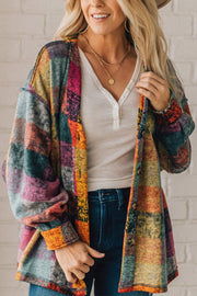 SWEETEST LAYER COLORFUL PLAID LONG SLEEVE SHACKET