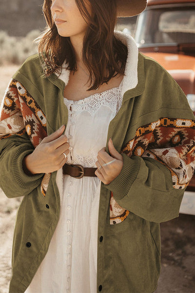 Bohemian Coat Wool Suede Coat