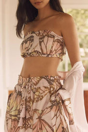 Butterfly Dance Soft Dreamy Three-Piece Set
