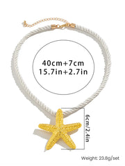 Santorini Starfish Necklace ~ Gold