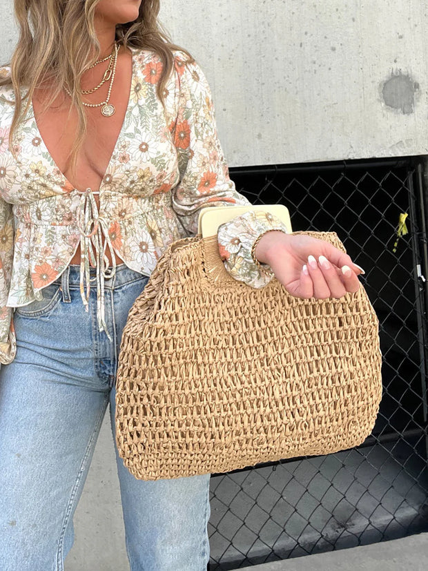 Natural Straw Bag