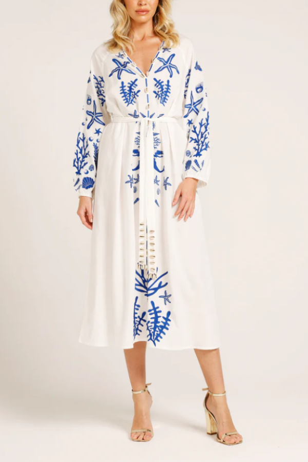 THE INDIA POET MIDI DRESS