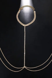 Fashion Rhinestone Sexy Halter Neck Body Chain