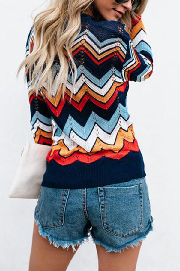 MAKE A RAINBOW STRIPES SWEATER