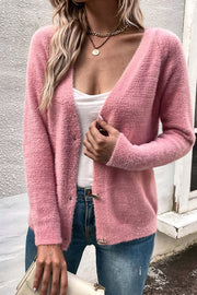 Simple Breasted Cardigan Sweater Jacket