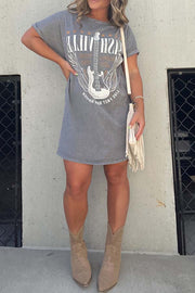 Nashville Mineral Washed Graphic Tee Dress