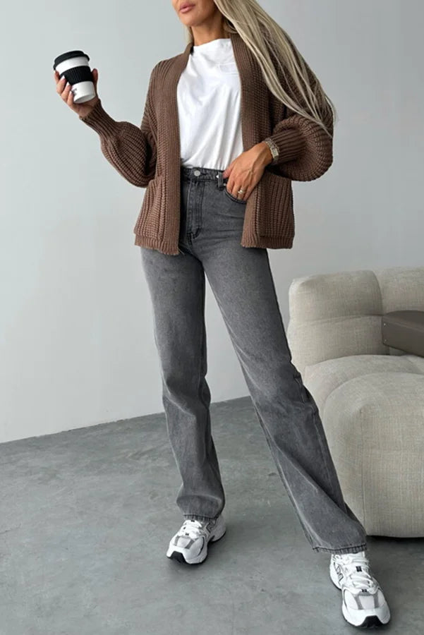 Coad Knitted Pocket Long Sleeved Cardigan