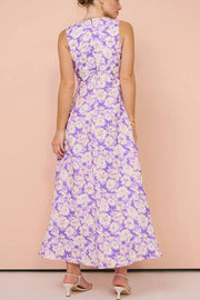 Autumn Maxi Dress - In Violet Imprint