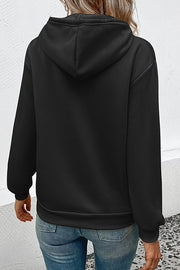 casual hooded pullover sweater