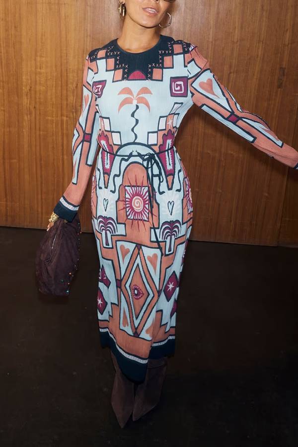 Geometric Gaia Dress