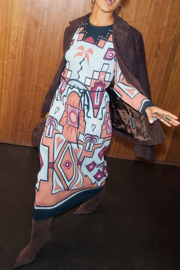Geometric Gaia Dress