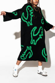 Rawr Means I Love You Oversized Knit Dress