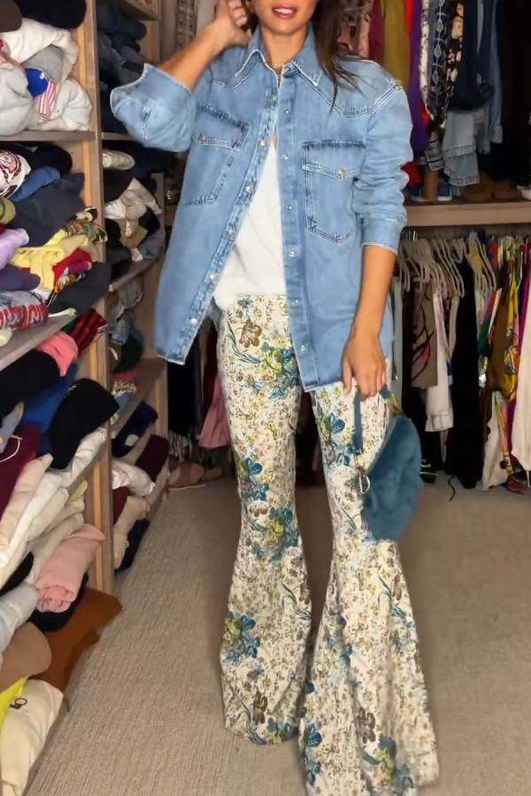 Oversized Denim Shirt