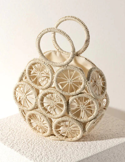 Sunshine Woven Straw Handle Bag