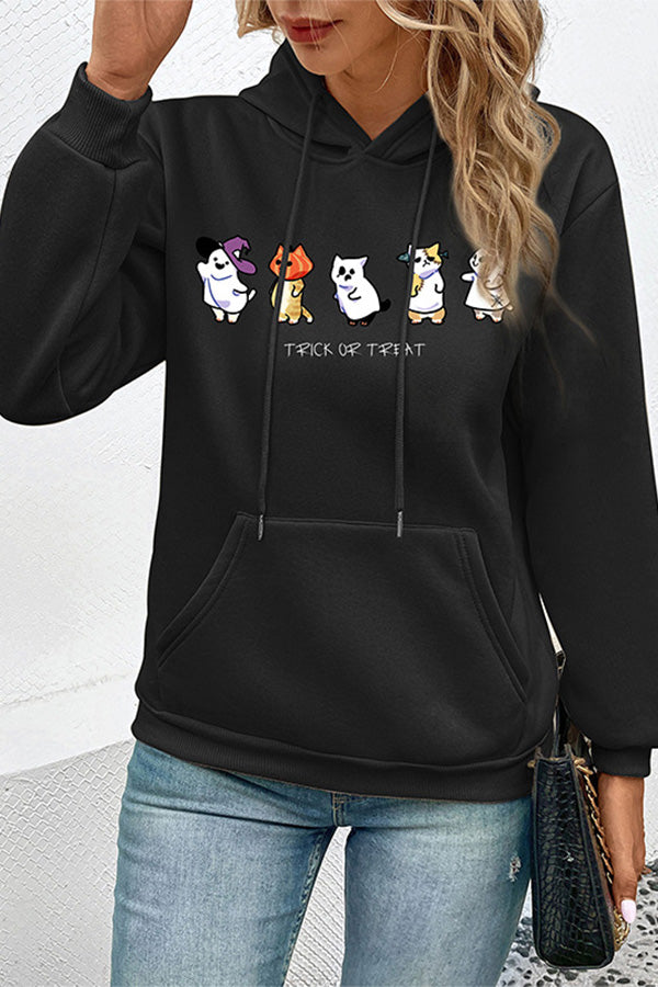 casual hooded pullover sweater