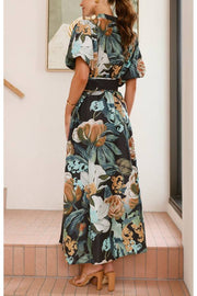 Floral Print Long Sleeve Dress