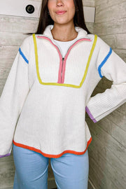 GINNY QUARTER ZIP SWEATER