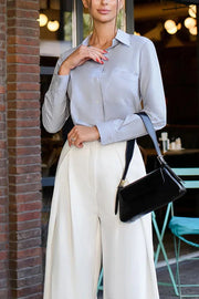 Palazzo Style High Waist Wide Leg Pants