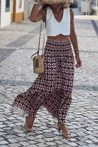 Magda Geometric Skirt