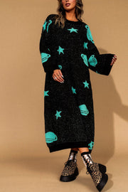 Need Some Space Oversized Knit Dress