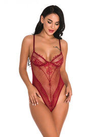 Lace Sexy Suspender Casual Fashion Open Jumpsuit