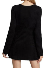 Long Sleeve Knitted Cotton Sweater Dress