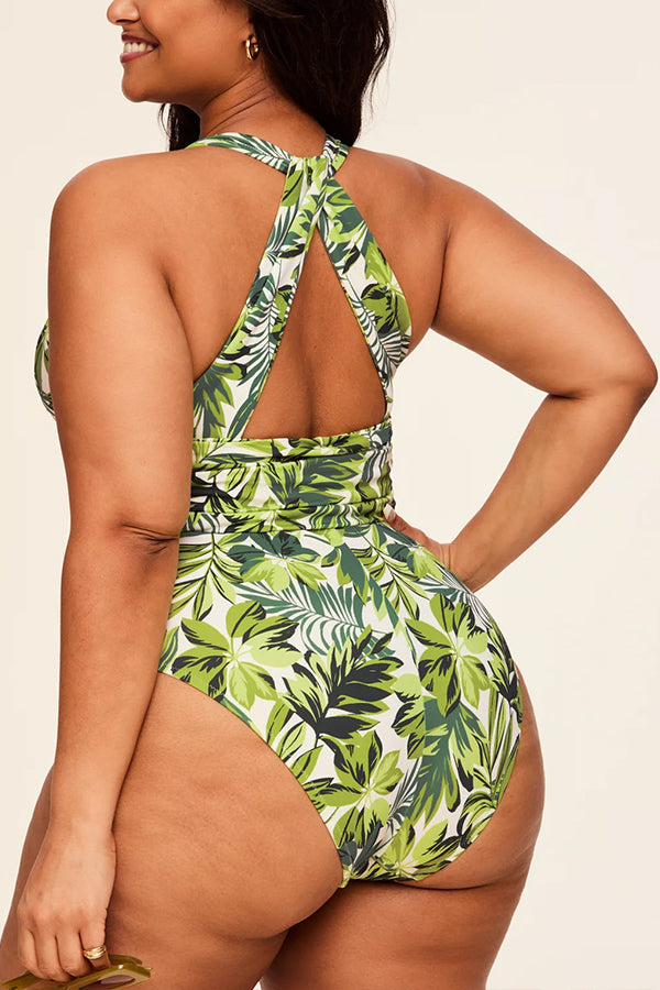 Sexy backless strappy triangle swimsuit