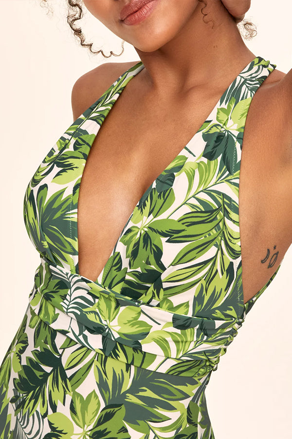 Sexy backless strappy triangle swimsuit