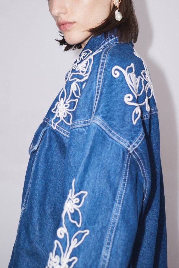 Carmen Embroidered Denim Jacket