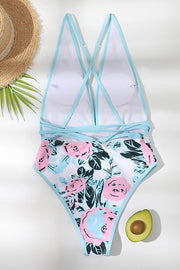 Reversible and Flattering Floral One-piece Swimsuit
