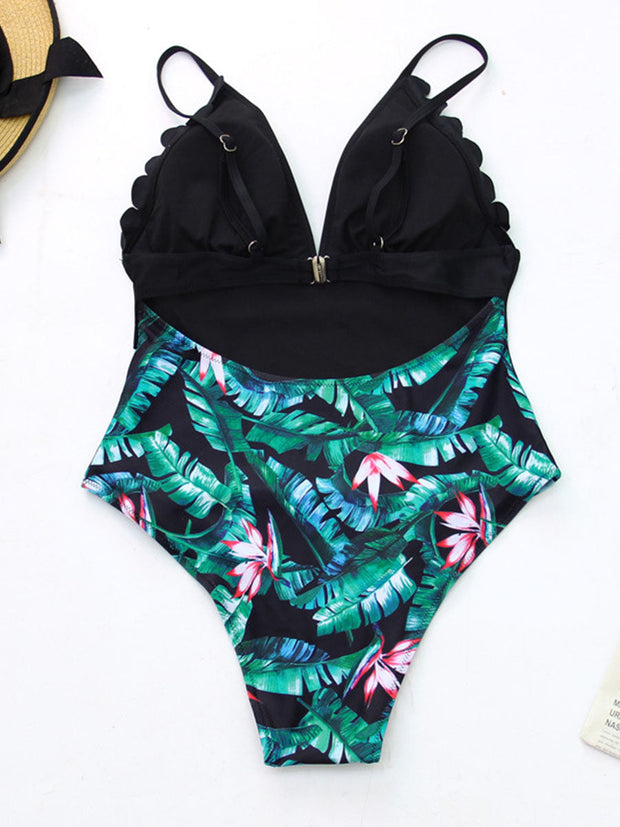 Printed One-piece Swimsuit