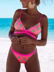 Bandage Printed Bikini