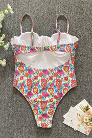 Sling Floral One-piece Swimsuit