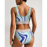 Printed Swimsuit Fashion Sexy Ladies Split Swimsuit