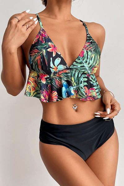 Ruffle Print Bikini