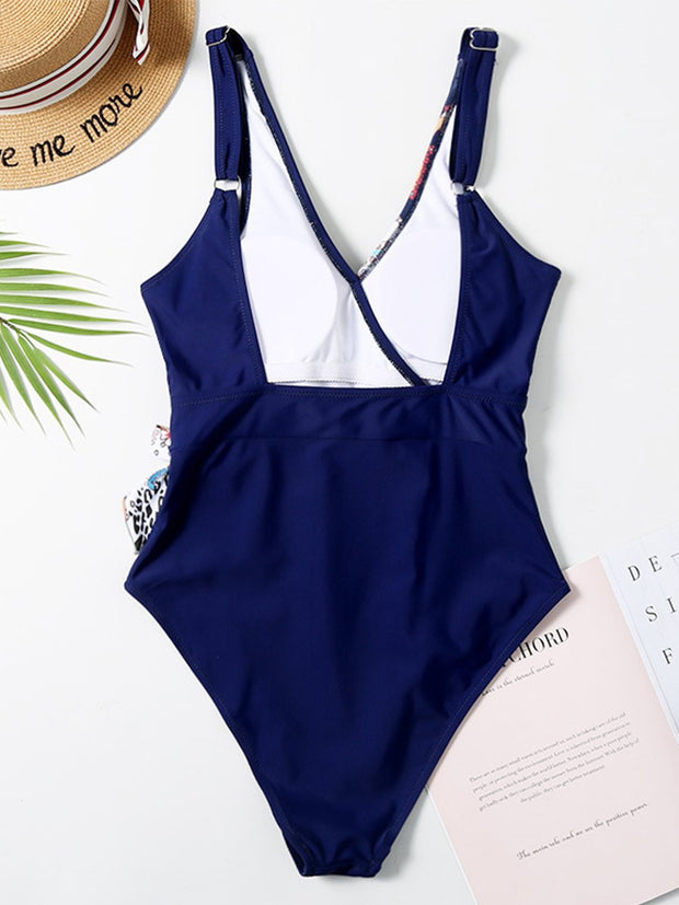 Floral Print One-piece Swimsuit