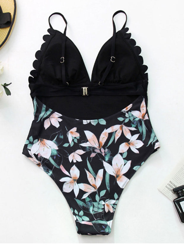 Printed One-piece Swimsuit