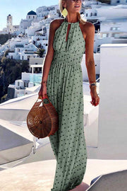 Dot Printing Maxi Dress