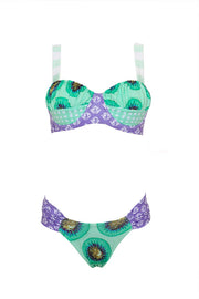 Padre Island Kiwis Pattern Bikini Swimsuit