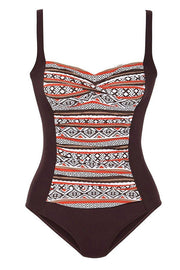 Ethnic Print One-piece Swimsuit