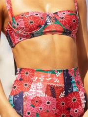 Printed High Waisted Bikini