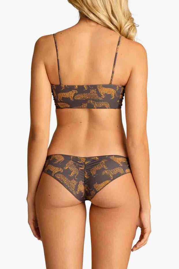 Bandeau Tiger Print Two pieces Swimsuit