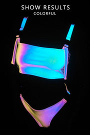 Trendy Dazzle Colorful Reflective Bikini