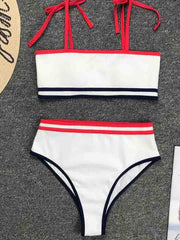 Patchwork White Two pieces Swimsuit