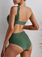 One-shoulder One-piece Swimwear