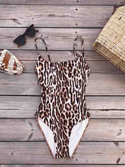 Snake Print One-piece Swimsuit (3 Colors)