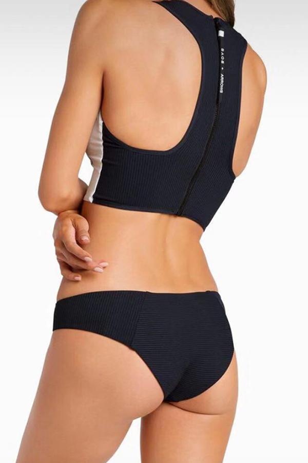 Tiger Printed Bikini Swimsuit (With Zipper)