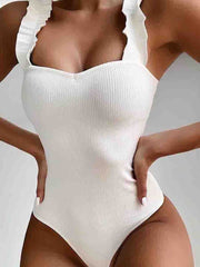 Flounce Design One-piece Swimsuit